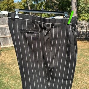 NWOT Black White Pinstripe vintage Falcone Gangster pants 47